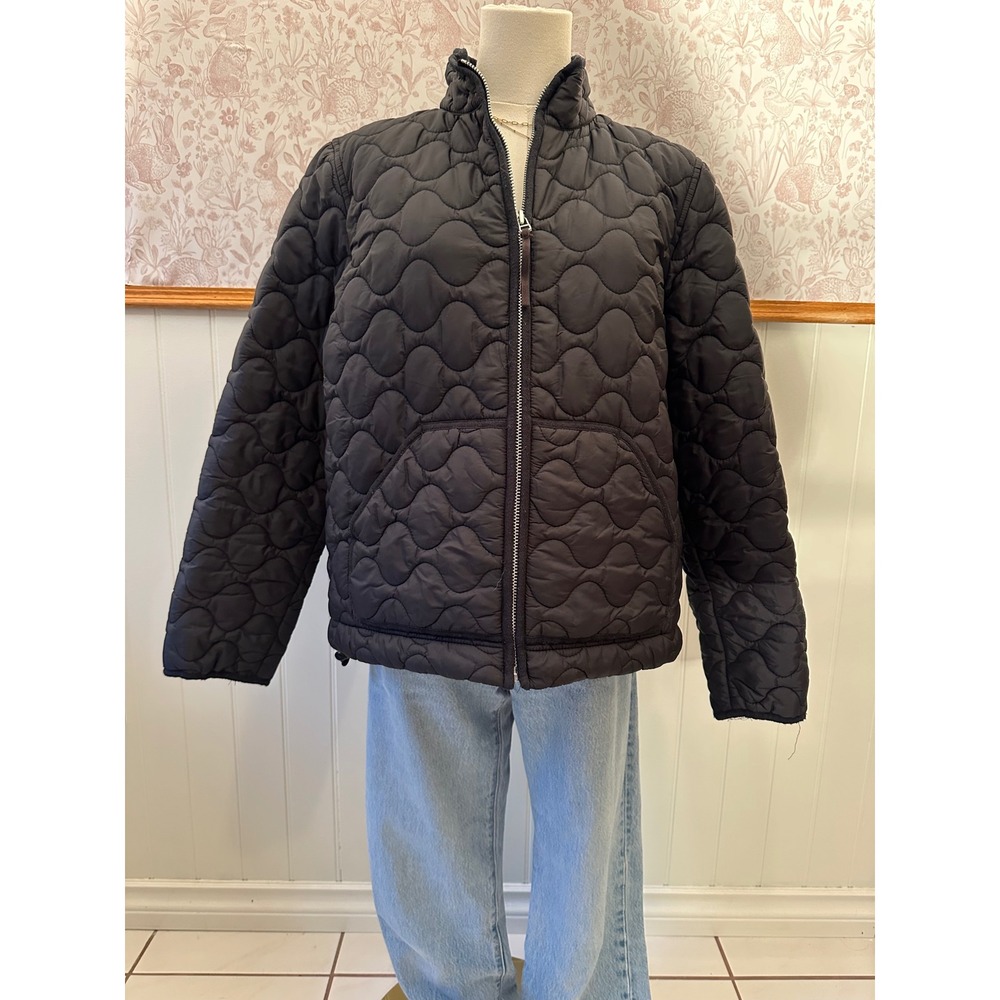Vintage GAP 2004 Black Quilted Jacket – Size Large - Picture 4 of 8